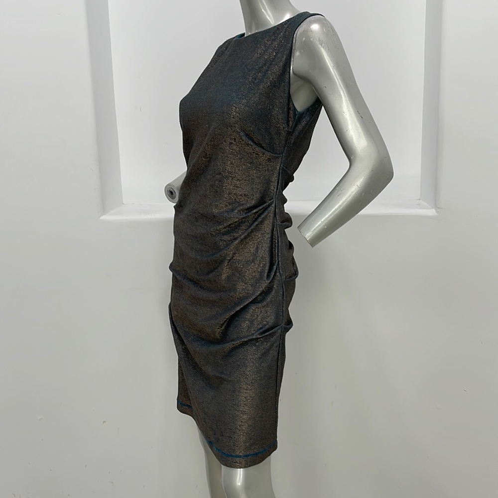Artelier Nicole Miller  Sleeveless Sheath Dress Blue Size M Serial #006082 - Picture 3 of 16